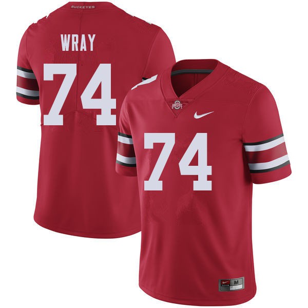 Ohio State Buckeyes #74 Max Wray Men College Jersey Red OSU61551